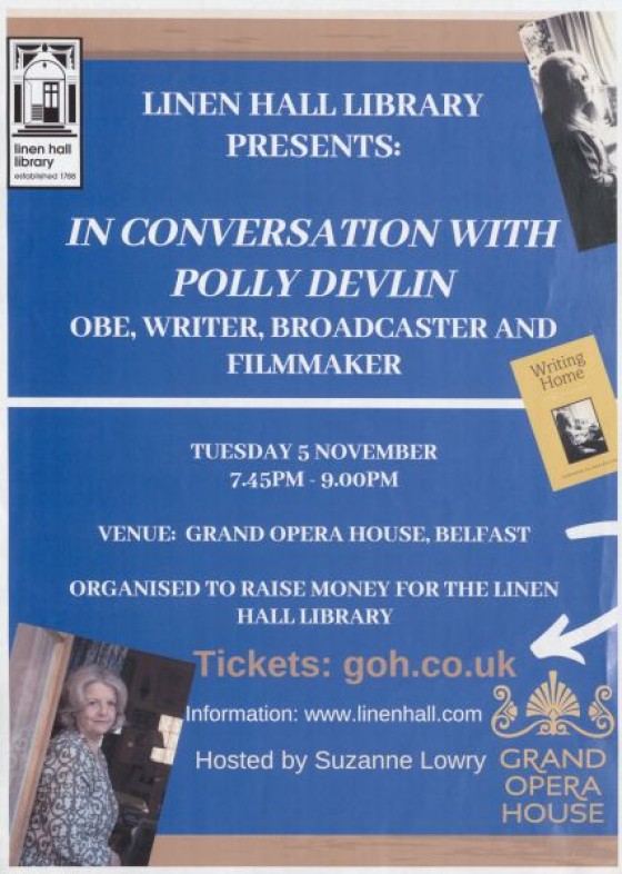 In conversation with Polly Devlin (poster) extraORDINARYwomenNI