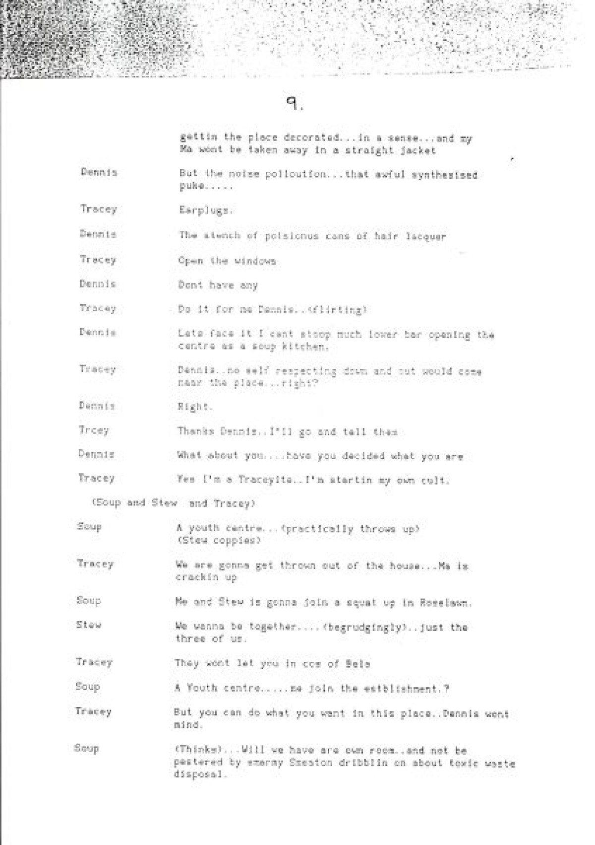 It's a Waste of Time Tracey (script) | extraORDINARYwomenNI
